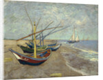 Fishing Boats on the Beach at Saintes-Maries-de-la-Mer, 1888 by Vincent van Gogh