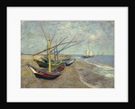 Fishing Boats on the Beach at Saintes-Maries-de-la-Mer, 1888 by Vincent van Gogh