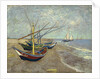 Fishing Boats on the Beach at Saintes-Maries-de-la-Mer, 1888 by Vincent van Gogh