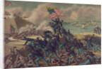 Storming Fort Wagner, 1890 by Kurz and Allison