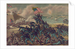 Storming Fort Wagner, 1890 by Kurz and Allison