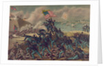Storming Fort Wagner, 1890 by Kurz and Allison