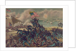 Storming Fort Wagner, 1890 by Kurz and Allison