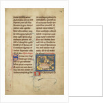 A Hedgehog from a bestiary Ms Ludwig XV 4, fol. 82, c.1280-1300 by Franco-Flemish School