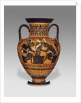 Athenian Attic black-figure neck amphora with Ajax and Achilles, c.510 BC by Greek school