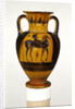 Chalcidian neck amphora with naked rider c.520-510 BC by Greek school