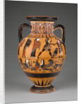 Euboean black-figure neck amphora decorated with the judgement of Paris, c.570-60 by Greek school