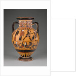 Euboean black-figure neck amphora decorated with the judgement of Paris, c.570-60 by Greek school