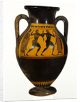 Athenian Attic black-figure amphora with dancers, c.540-30 BC by Greek school