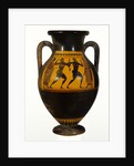 Athenian Attic black-figure amphora with dancers, c.540-30 BC by Greek school