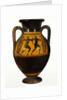 Athenian Attic black-figure amphora with dancers, c.540-30 BC by Greek school