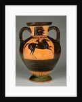 Athenian Attic black-figure amphora with naked rider, c.570-60 by Greek school