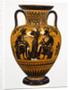 Athenian Attic black-figure neck amphora, attributed to the Leagros group, with Ajax and Achilles, c.510 BC by Greek school