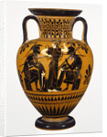Athenian Attic black-figure neck amphora, attributed to the Leagros group, with Ajax and Achilles, c.510 BC by Greek school