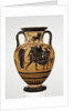 Athenian Attic black-figure neck amphora showing the sack of Troy c.510 BC by Greek school