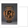 Athenian Attic black-figure amphora with Heracles carrying the Erymanthean boar, c.510 BC by Greek school