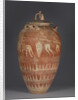 Etruscan lidded pithos with the blinding of Polyphemos, 650-25 BC by Etruscan