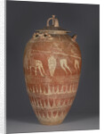 Etruscan lidded pithos with the blinding of Polyphemos, 650-25 BC by Etruscan