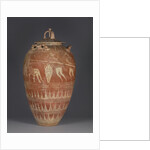 Etruscan lidded pithos with the blinding of Polyphemos, 650-25 BC by Etruscan