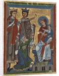 Adoration of the Magi from Psalter Ms 4, c.1240 by German School