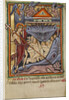 Harrowing of hell from the Illustrated Vita Christi Ms 101 fol. 82v, c.1190-1200 by English School