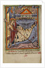 Harrowing of hell from the Illustrated Vita Christi Ms 101 fol. 82v, c.1190-1200 by English School