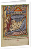 Harrowing of hell from the Illustrated Vita Christi Ms 101 fol. 82v, c.1190-1200 by English School