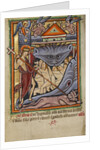 Harrowing of hell from the Illustrated Vita Christi Ms 101 fol. 82v, c.1190-1200 by English School