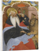 Saint Jerome extracting a thorn from a lion's paw Ms 106, 1425-50 by The Master of the Murano Gradual