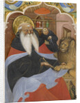 Saint Jerome extracting a thorn from a lion's paw Ms 106, 1425-50 by The Master of the Murano Gradual