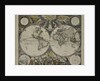 Double-hemisphere world map from Goos's Sea Atlas of the Water World, 1672 by Pieter Goos