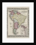 Map of South America showing its political divisions from Mitchell's new general atlas, 1863 by Samuel Augustus Mitchell
