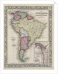 Map of South America showing its political divisions from Mitchell's new general atlas, 1863 by Samuel Augustus Mitchell