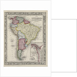 Map of South America showing its political divisions from Mitchell's new general atlas, 1863 by Samuel Augustus Mitchell