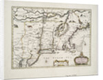 A map of New England and New York from John Speed's Theatre of the Empire of Great Britain, 1676 by John Speed