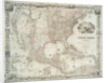 Map of the United States of America, British provinces, Mexico, West Indies and Central America, 1850 by American School