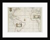 Chart of the Western Ocean with rhumb lines by Jeremiah Seller, 1705 by English School