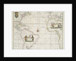 Chart of the Western Ocean with rhumb lines by Jeremiah Seller, 1705 by English School