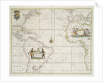 Chart of the Western Ocean with rhumb lines by Jeremiah Seller, 1705 by English School