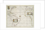 Chart of the Western Ocean with rhumb lines by Jeremiah Seller, 1705 by English School