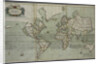 A new and correct map of the world from an atlas of the sea, 1707 by English School