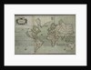 A new and correct map of the world from an atlas of the sea, 1707 by English School