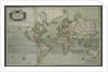 A new and correct map of the world from an atlas of the sea, 1707 by English School