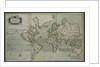 A new and correct map of the world from an atlas of the sea, 1707 by English School