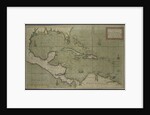 Trading map of the West Indies, 1707 by English School