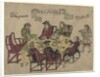 Dutch VOC employees being served a meal by Javanese servants at Deshima, 1790-1810 by Japanese School