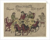 Dutch VOC employees being served a meal by Javanese servants at Deshima, 1790-1810 by Japanese School