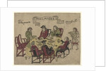 Dutch VOC employees being served a meal by Javanese servants at Deshima, 1790-1810 by Japanese School