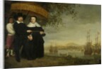 A senior merchant of the Dutch East India Company Jacob Mathieusen and his wife by Aelbert Cuyp