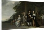 Batavian VOC chief merchant Pieter Cnoll and his family, 1665 by Jacob Coeman